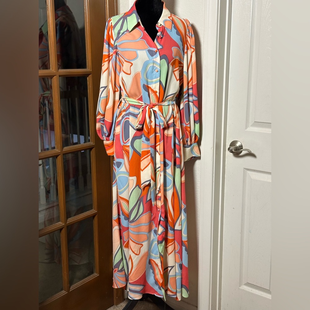 GORGEOUS LIKE NEW CONDITION!!!!!! Alexis Multicolor Abstract Maxi Dress